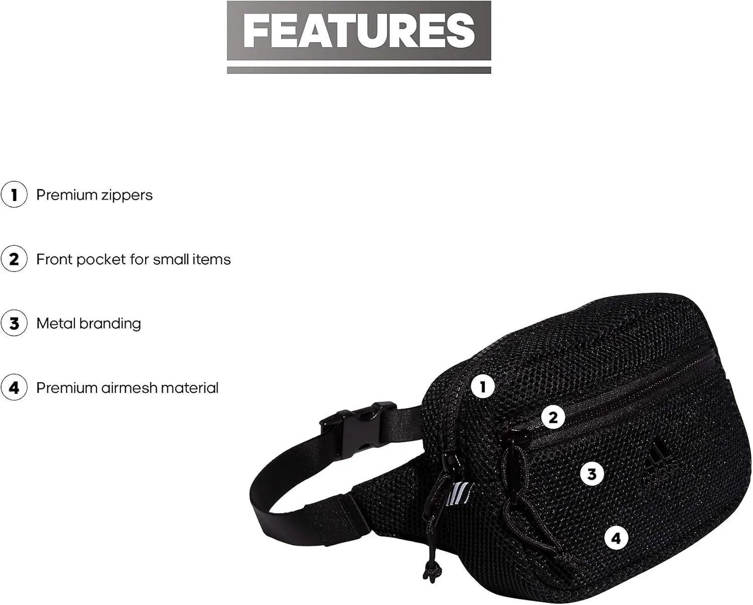 adidas Airmesh Waist Pack/Travel Bag