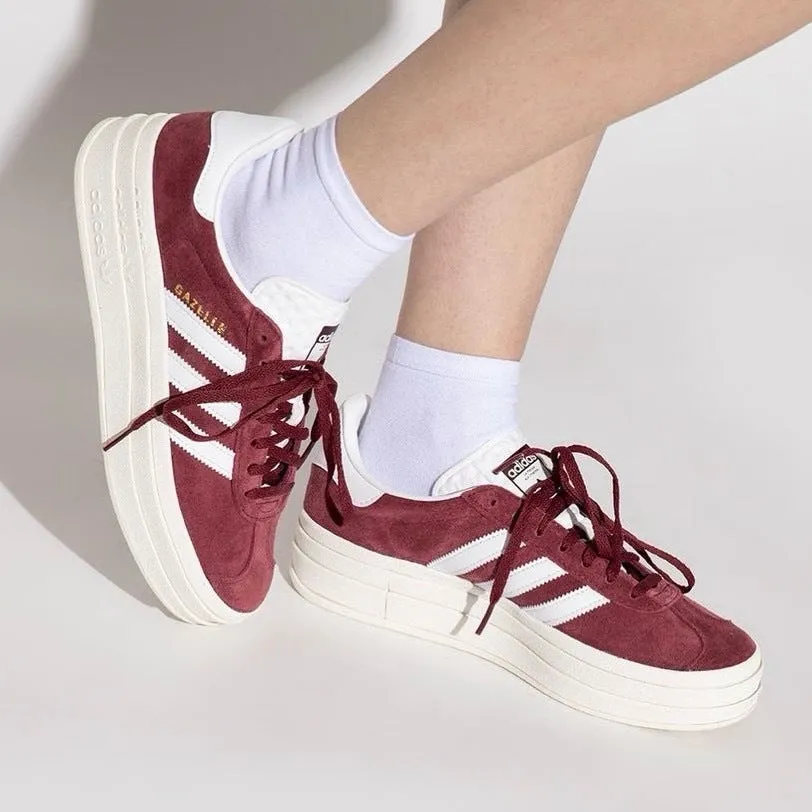 Adidas GAZELLE BOLD sneakers, dark red