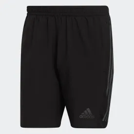 Adidas Mens Run Icon Full Reflective 3-Stripes Shorts Black