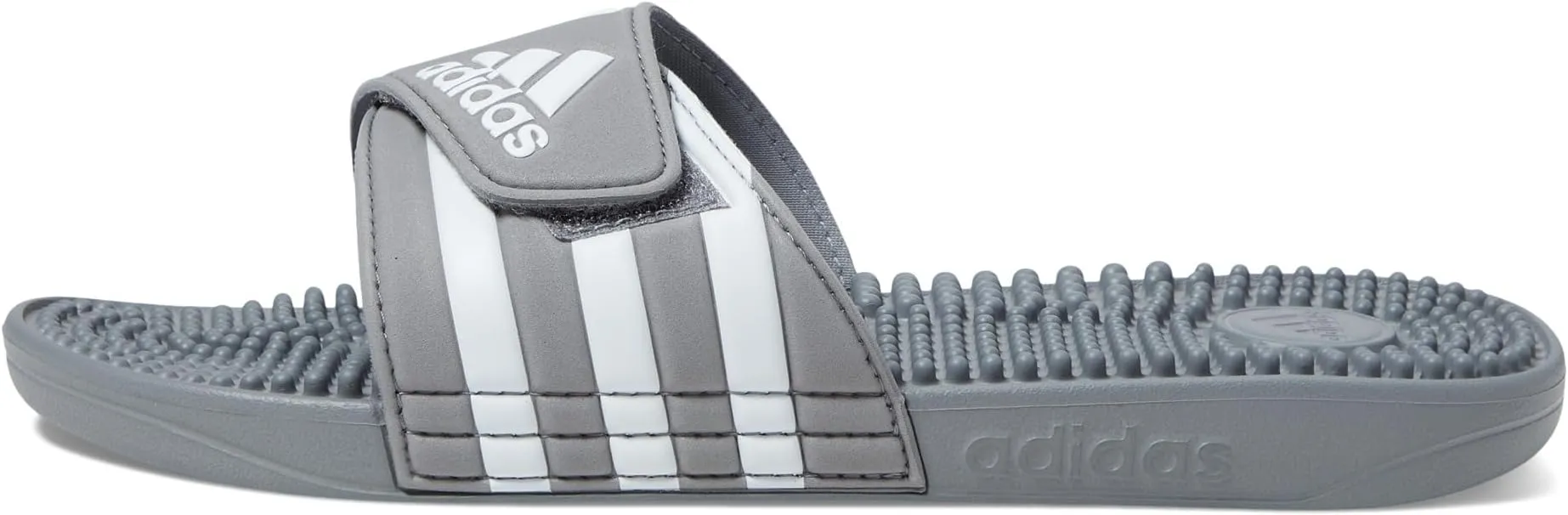 adissage adidas sandals, Grey/White/Grey