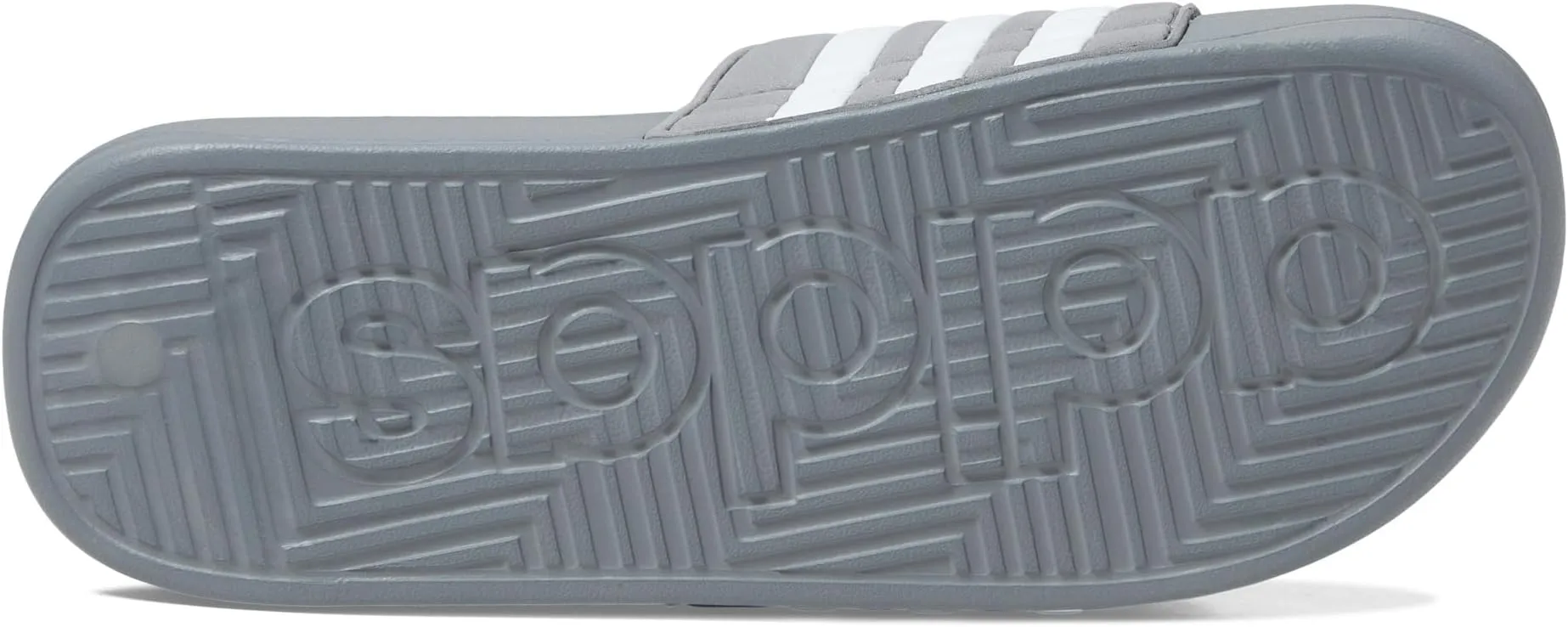 adissage adidas sandals, Grey/White/Grey