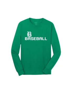 Badin Baseball - Script LS Tee (Kelly Green)