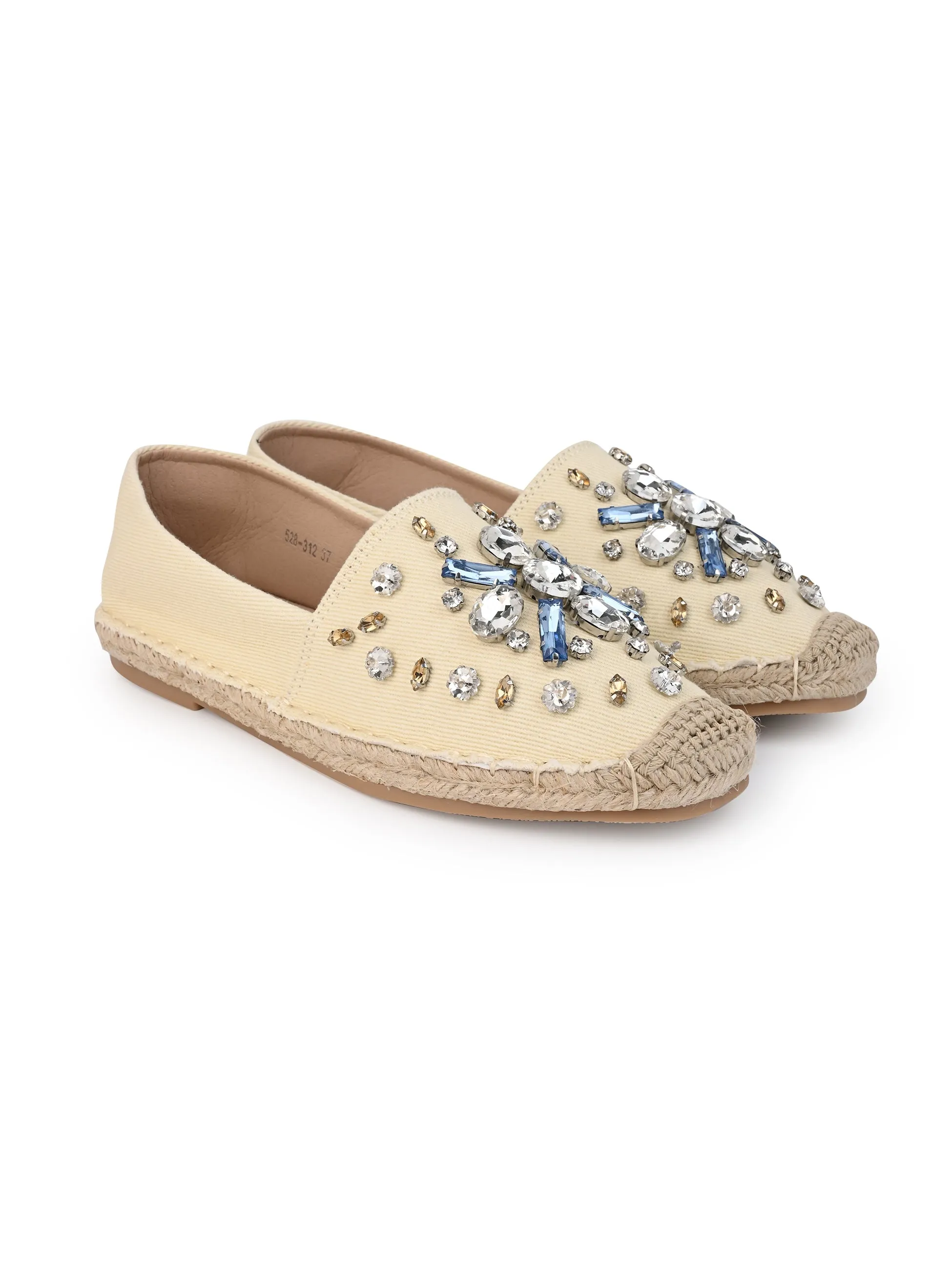Beige Cross espadrilles