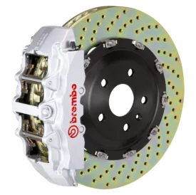 Brembo 18  Wrangler/20  Gladiator Front GT BBK 6 Piston Cast 2pc 380x34 2pc Rotor Drilled-Silver