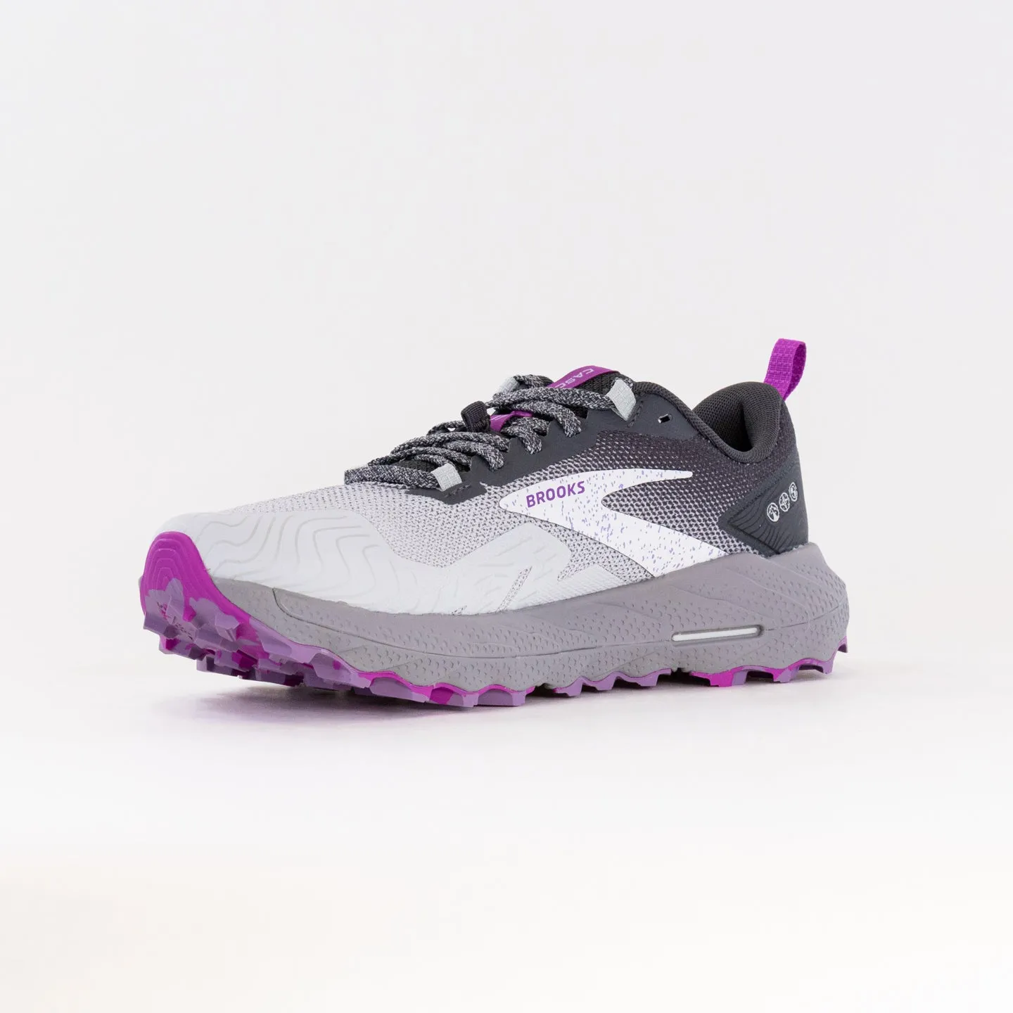 Brooks Cascadia 17 (Women's) - Oyster/Blackened Pearl/Purple
