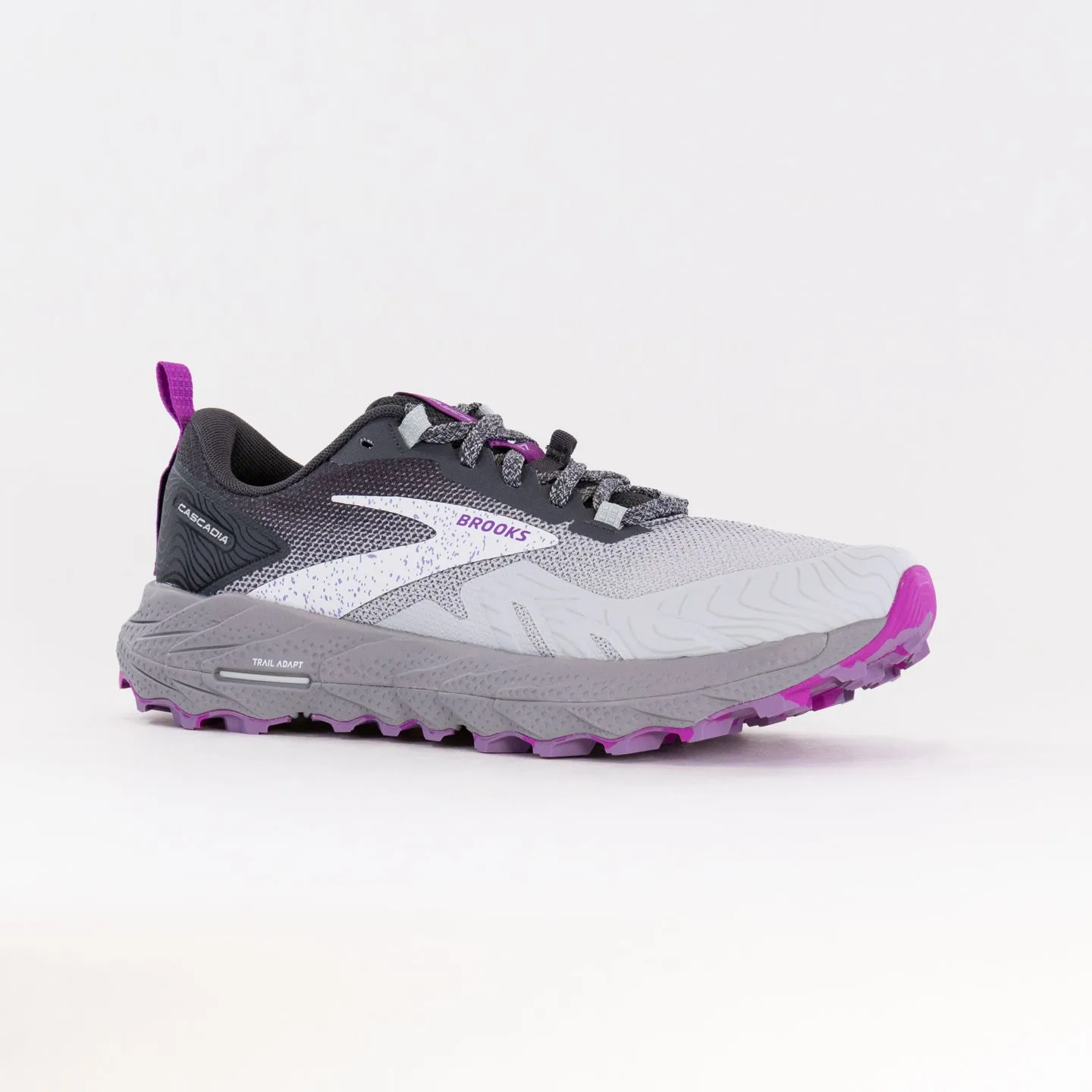 Brooks Cascadia 17 (Women's) - Oyster/Blackened Pearl/Purple