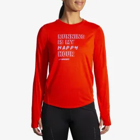 Brooks - Distance Graphic Long Sleeve - Femme