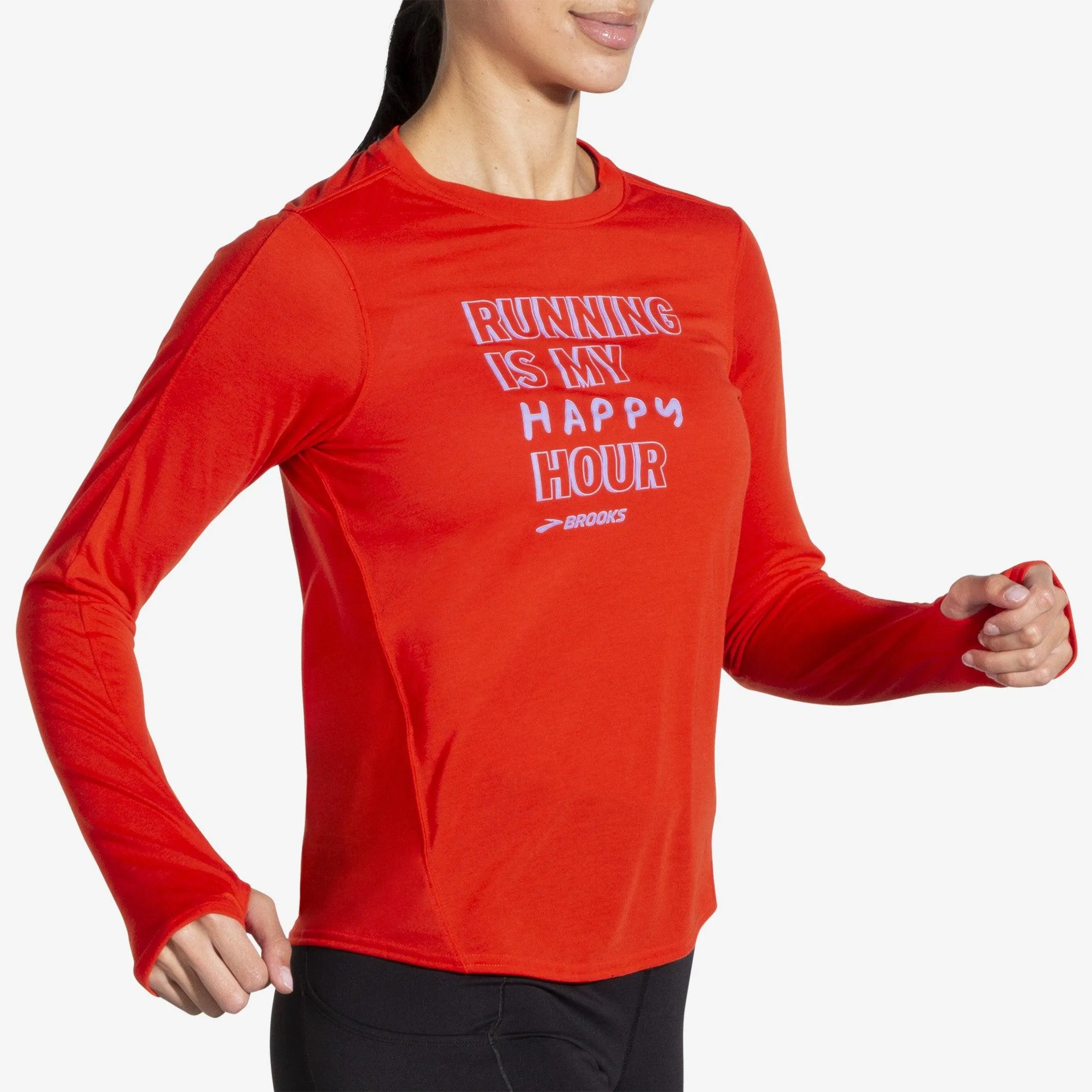 Brooks - Distance Graphic Long Sleeve - Femme