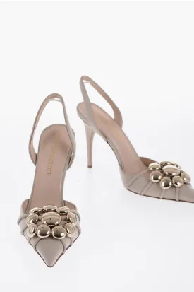 Bruno Frisoni Leather COMETE Slimgback with Golden Studs and Point Toe