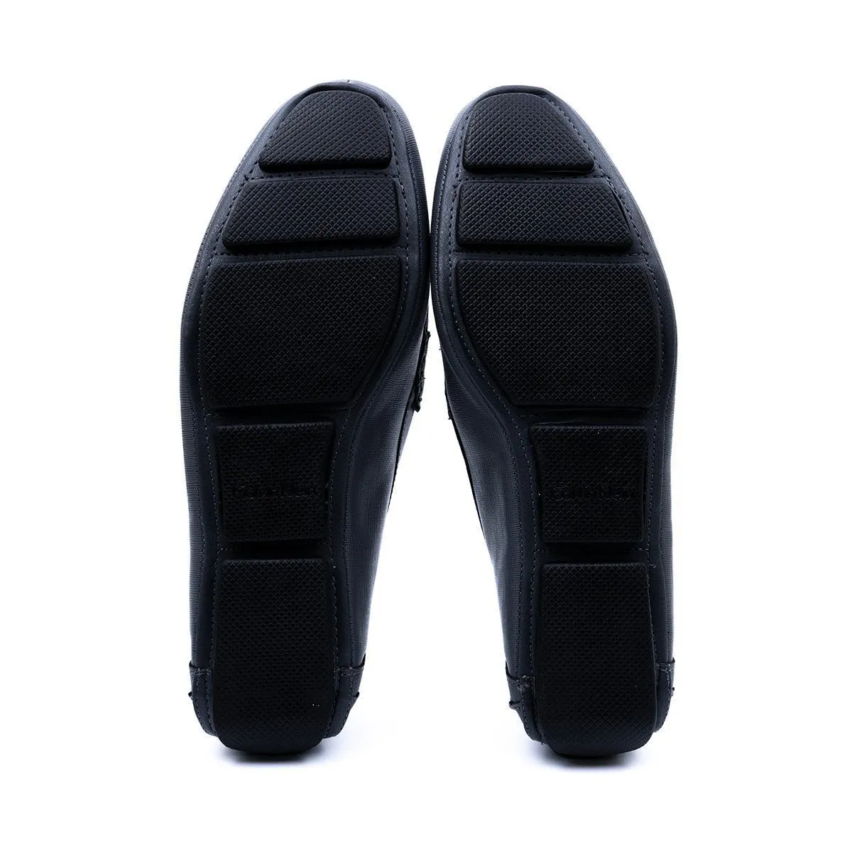 Calvin Klein Merve Formal Slip Ons Leather Grey Colour For Men