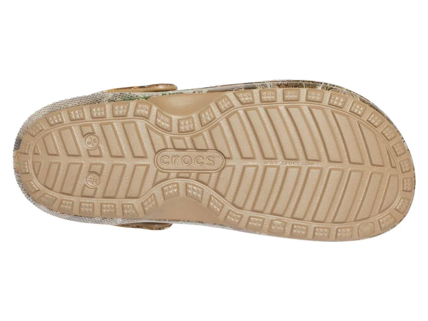 Classic clogs with Crocs lining, green camouflage