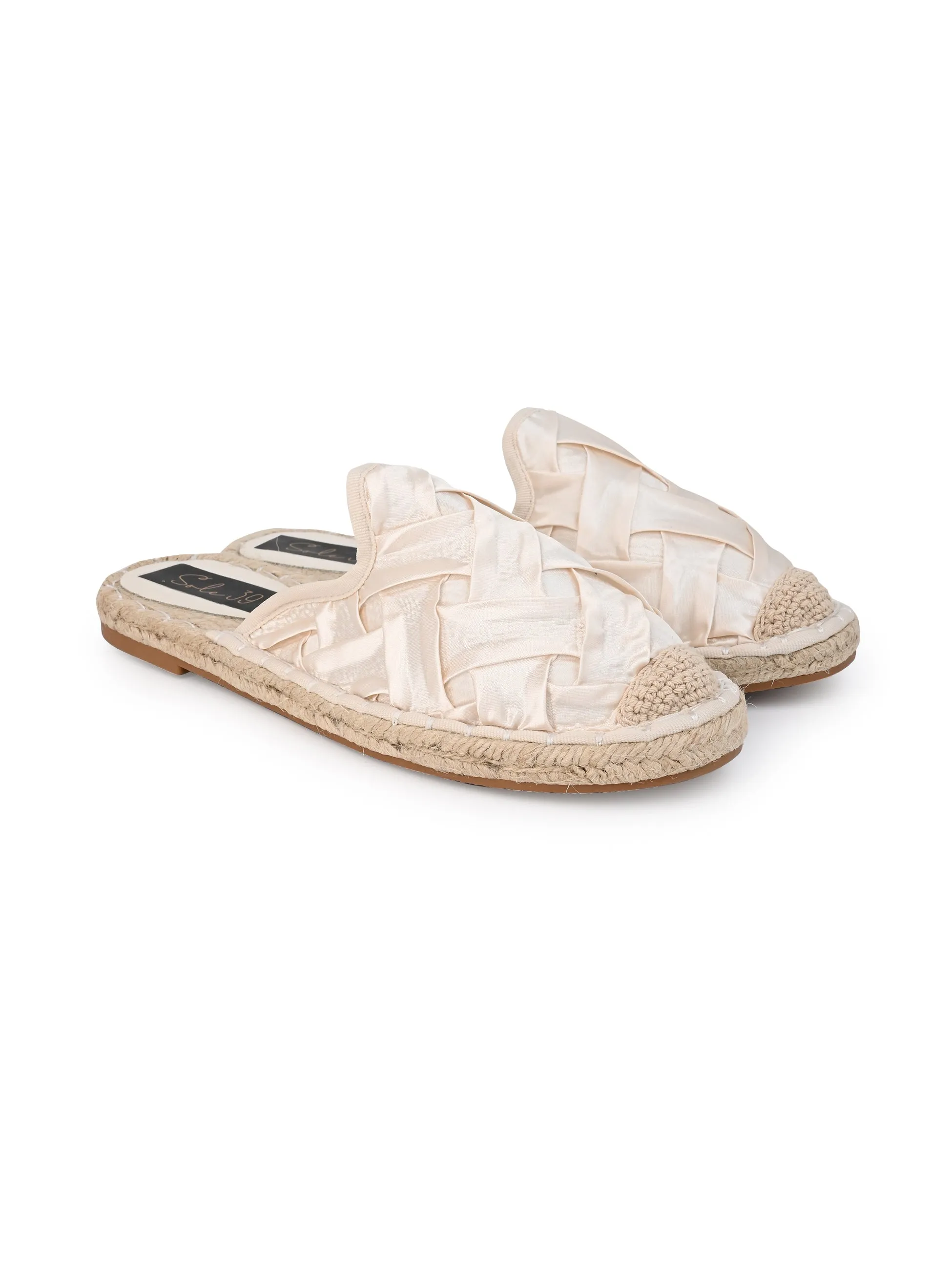Cream Mule Espadrilles