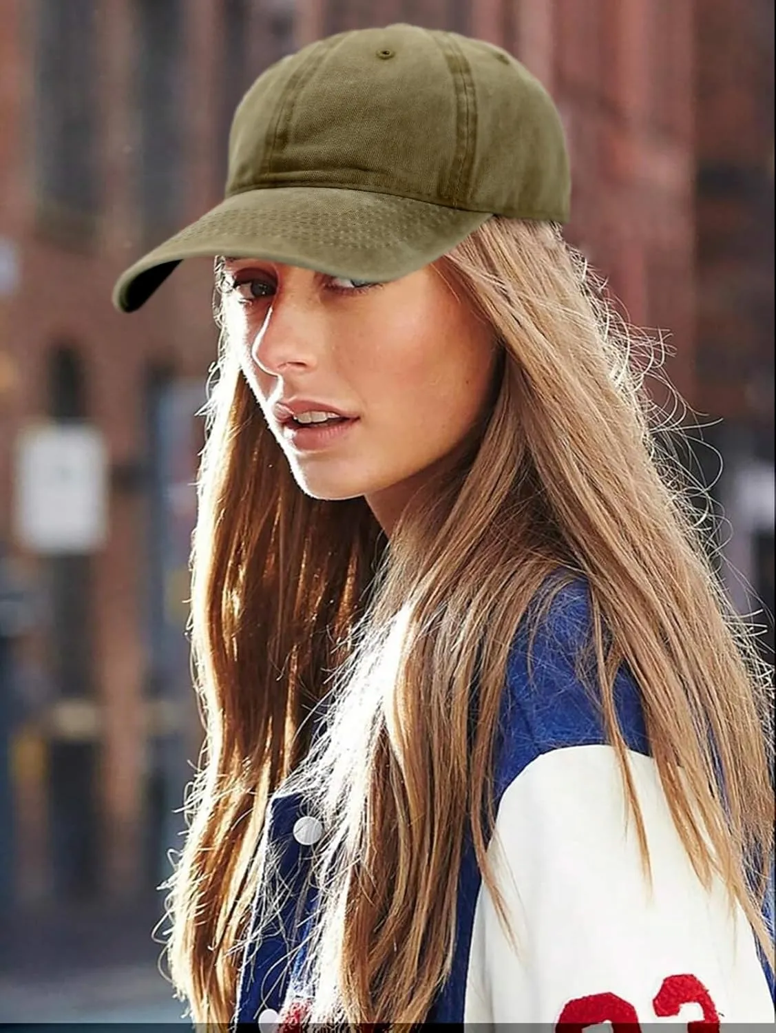 Edoneery Men Women Baseball Cap-Low Profile Adjustable Washed Cotton Golf Dad Hat