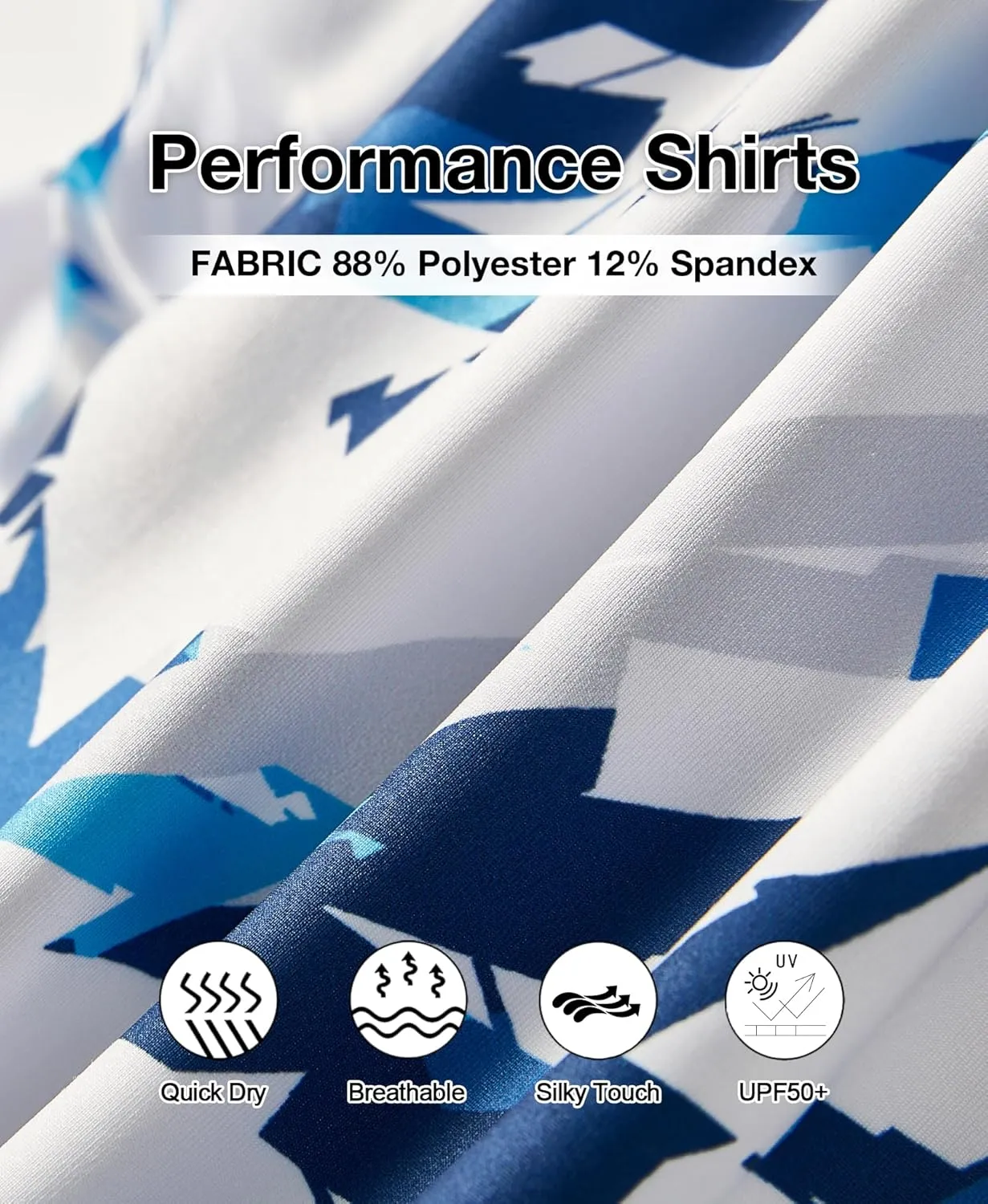 ELETOP Men's Golf Polo Shirts Short Sleeve Moisture Wicking Hawaiian Tropical Polos Performance Golf Shirts for Men Dry Fit