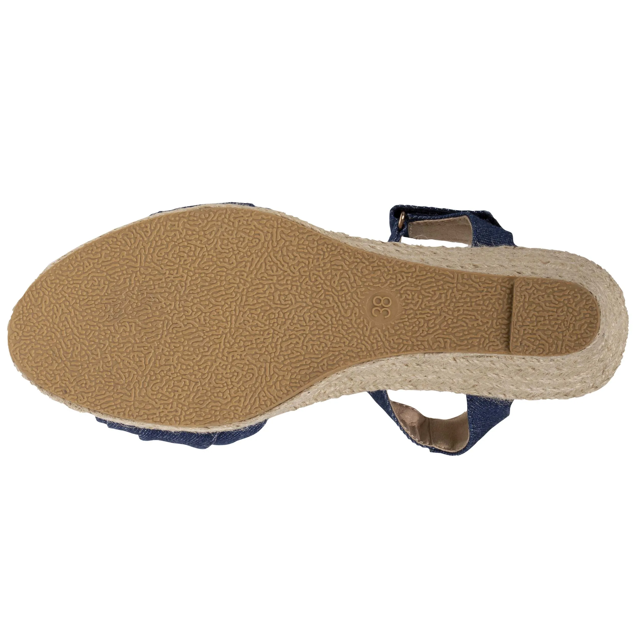 Espadrilles Femme nœud talon corde  Bleu