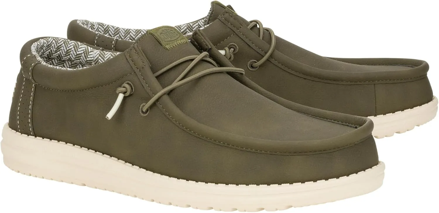 Hey Dude Men's Wally Classic, Men??s Shoes, Men's Slip-on Loafers, Comfortable & Light-Weight