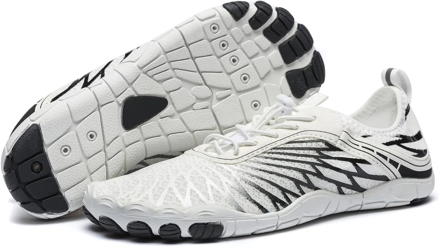 Hiking Barefoot Shoes for Women Men Breathable & Non-Slip Athletic Barefoot Wide Toe Water Shoes Lightweight Perfect for Walking,Running,and Swimming
