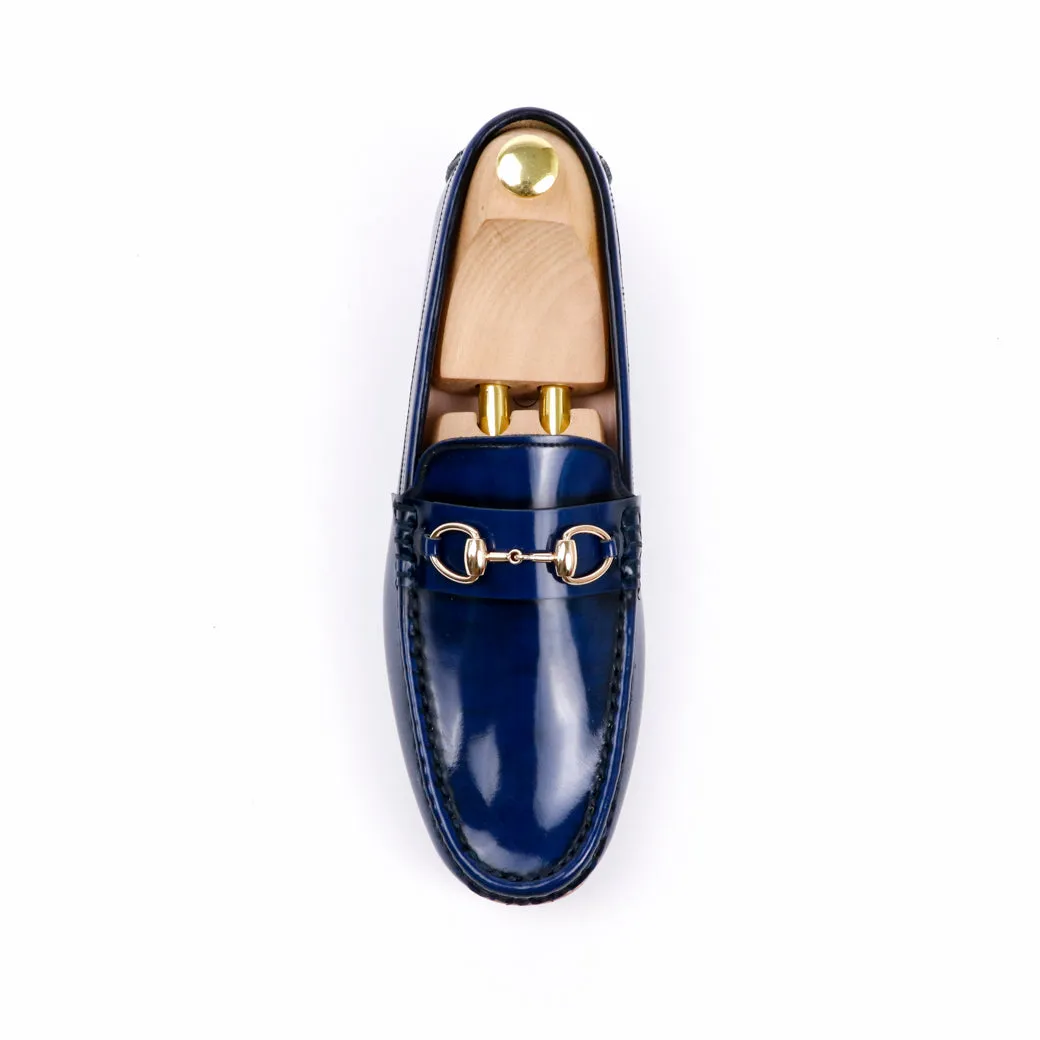 Horsebit Classy Loafer European Brush off Bezel Blue