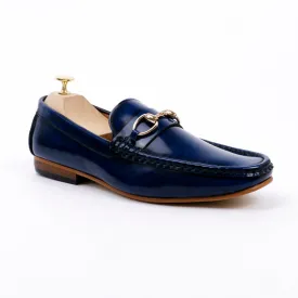 Horsebit Classy Loafer European Brush off Bezel Blue