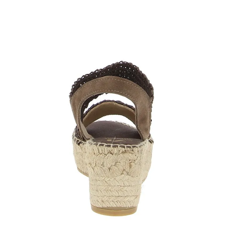 Juncal Aguirre 2525 Brown Wedge Espadrille