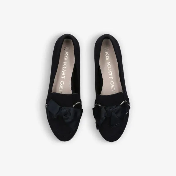 Mable3 Vegan Loafers with Bow Kg Kurt Geiger, Black