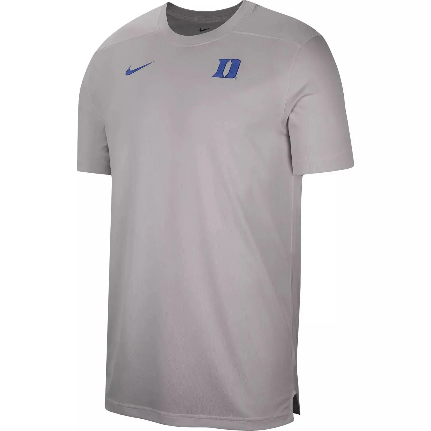 Men's Heather Gray Duke Blue Devils Sideline Coach Performance T-Shirt. Nike