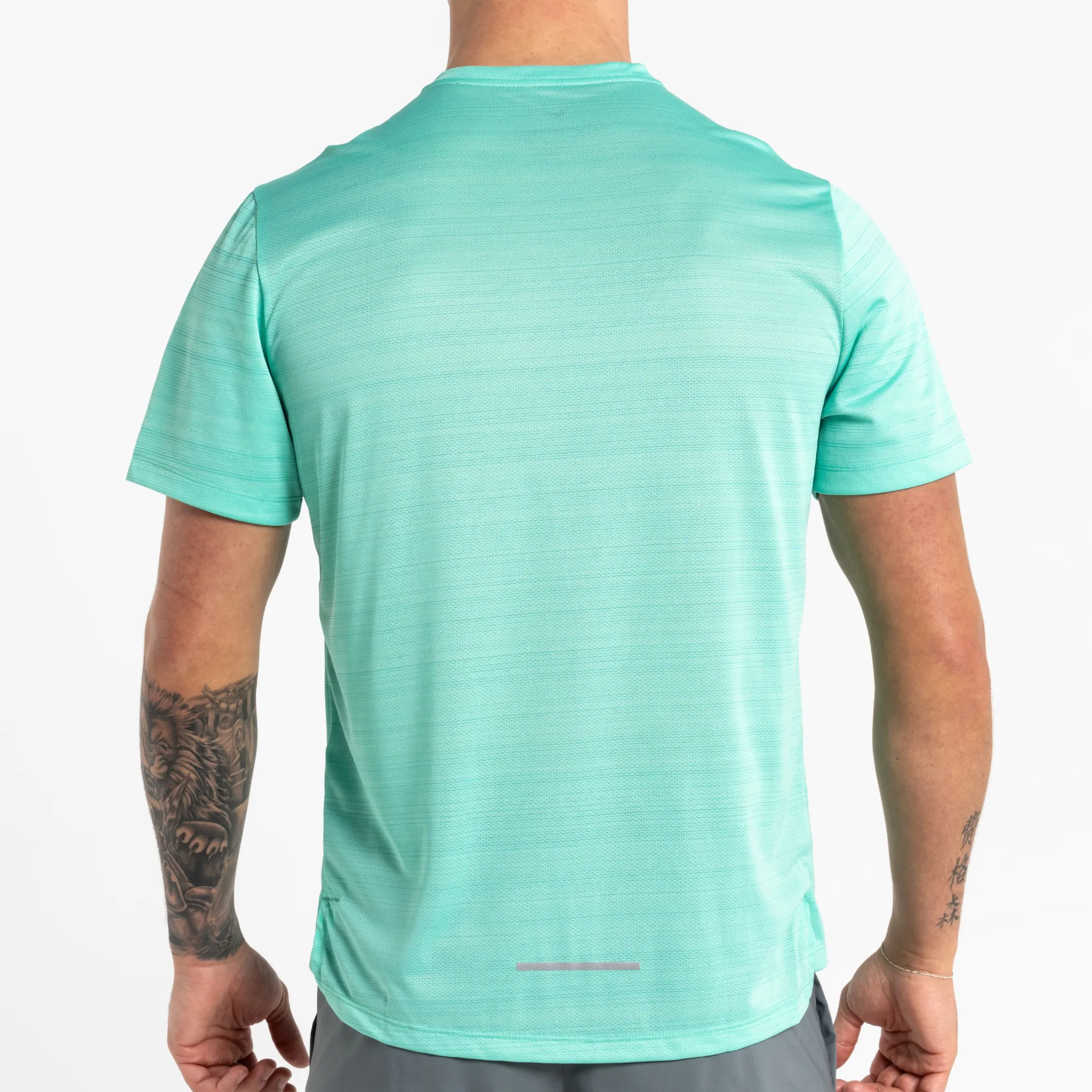 Nike Miler & Flex Stride Set - Tee & Shorts - Light Menta / Smoke Grey