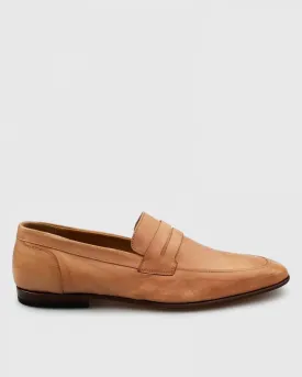 VINCENT & FRANKS VFS19 KANGAROO LEATHER APRICOT LOAFER