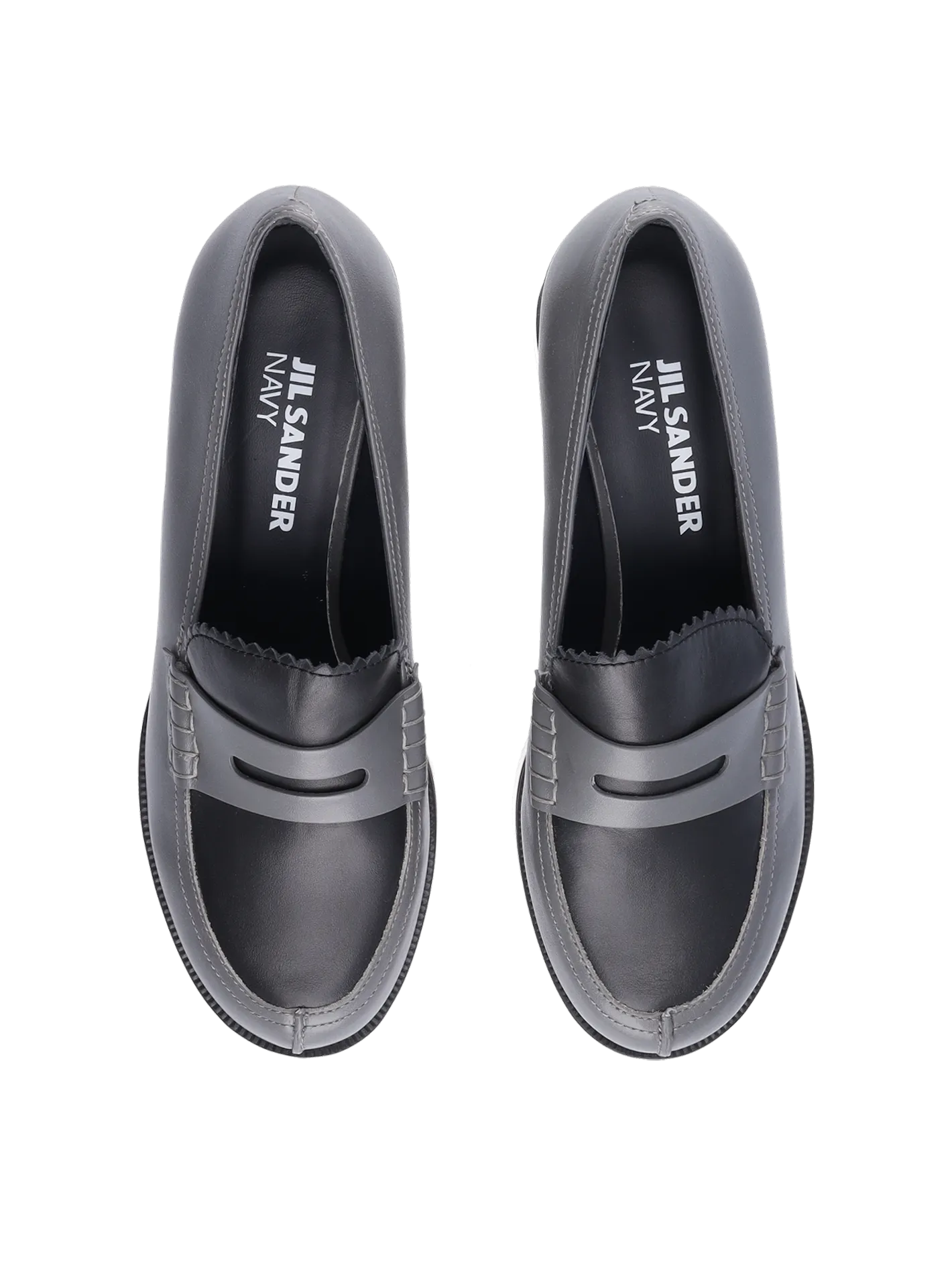 wedged penny loafers