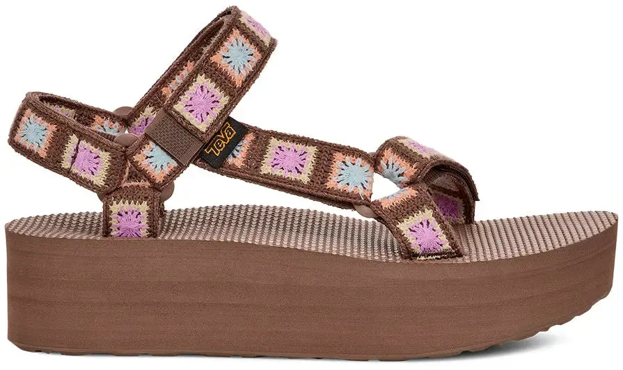 Women’s Teva Flatform Universal Crochet – Stylish & Sustainable Comfort